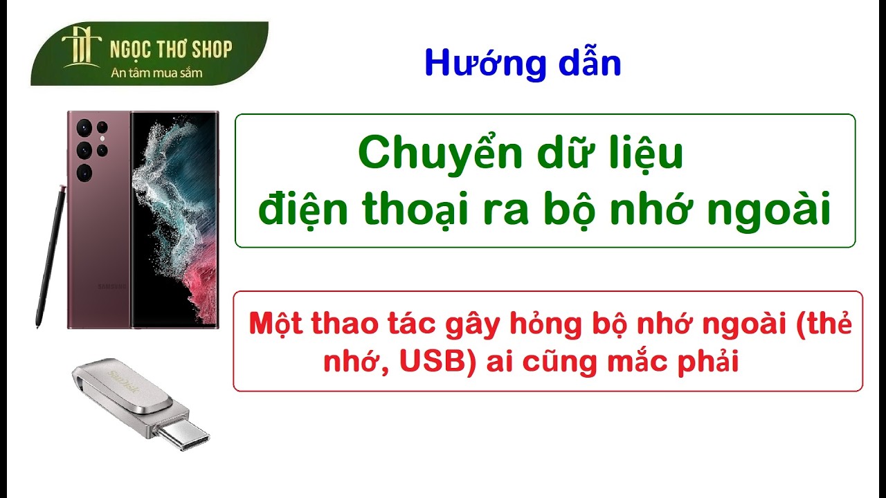 Cách chuyển dữ liệu ra bộ nhớ ngoài. Thao tác nguy hiểm mà ai cũng mắc phải #chuyendulieu