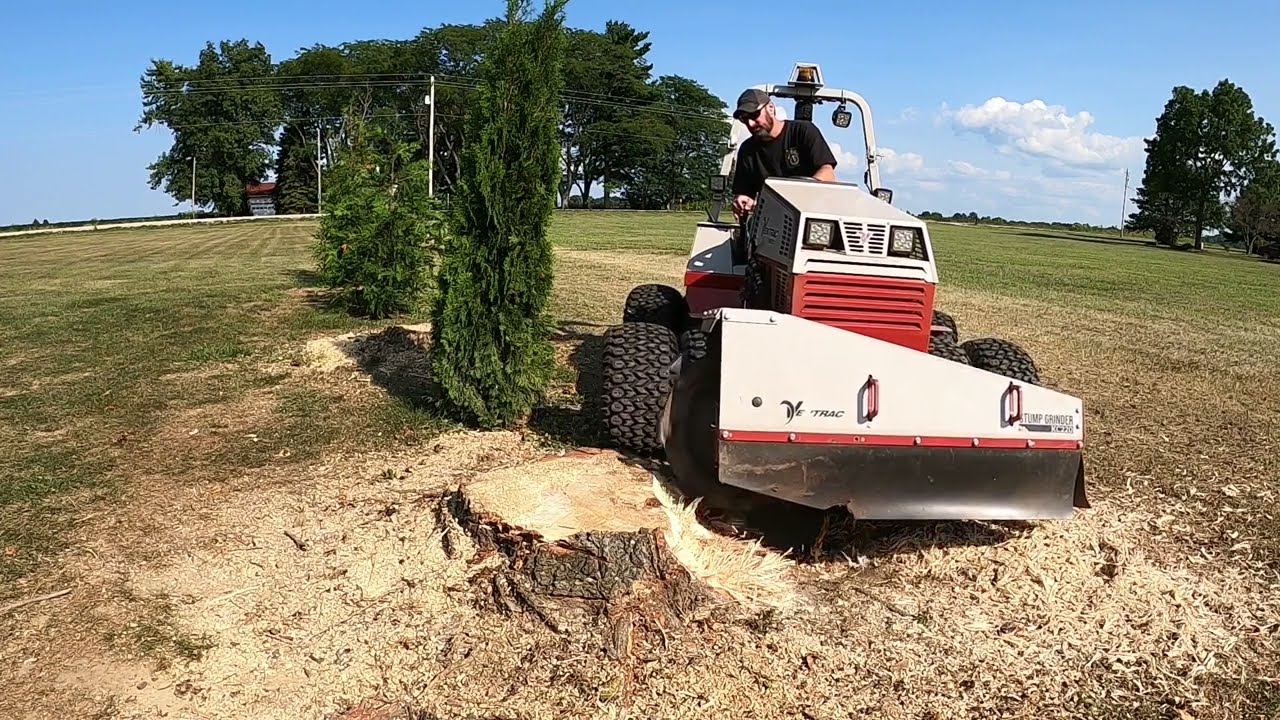 Ventrac KC220 Stump Grinder In Action!