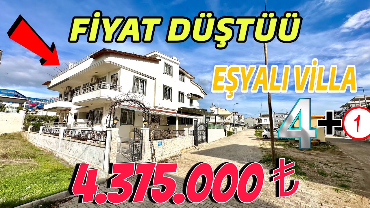 💰SATILDI💰Didim Efeler Mahallesi Villalar Bölgesinde Çok Uygun Fiyata 4+1 Eşyalı Satılık Vila