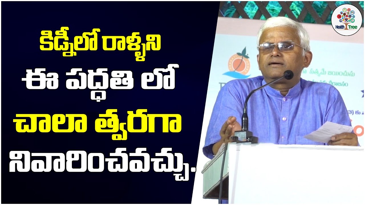 Dr Khader Vali Addressing About Kidney Stone Formation and Removing || Health Tree #drkhadervali