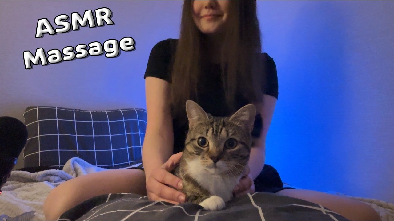 ASMR | POV Body Massage 💆🏽‍♀️ *with my kitty*