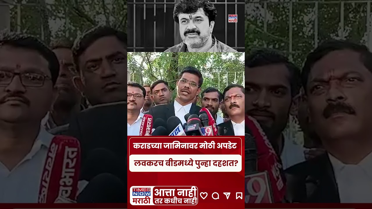 Walmik Karad Bail News : वाल्मिक कराडचा जामिनासाठी अर्ज.. कोर्टात काय घडलं?#shorts