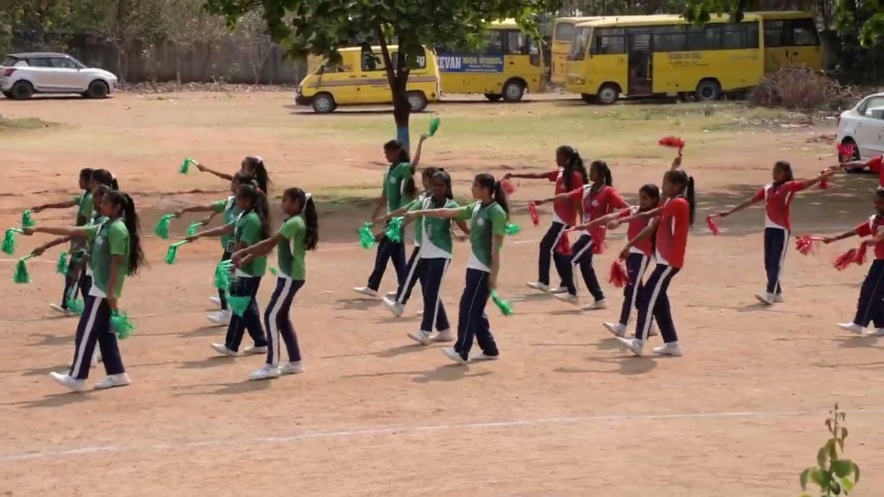 cheer dance performance on the occasion annual sports day