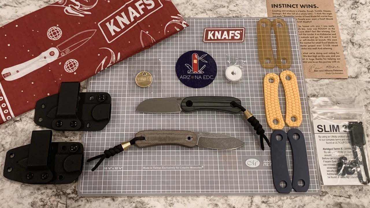 UNBOXING New KNAFS LANDER 4 Fixed Blades MOONDUST & BLACK SHEEP #FixedBladeFriday