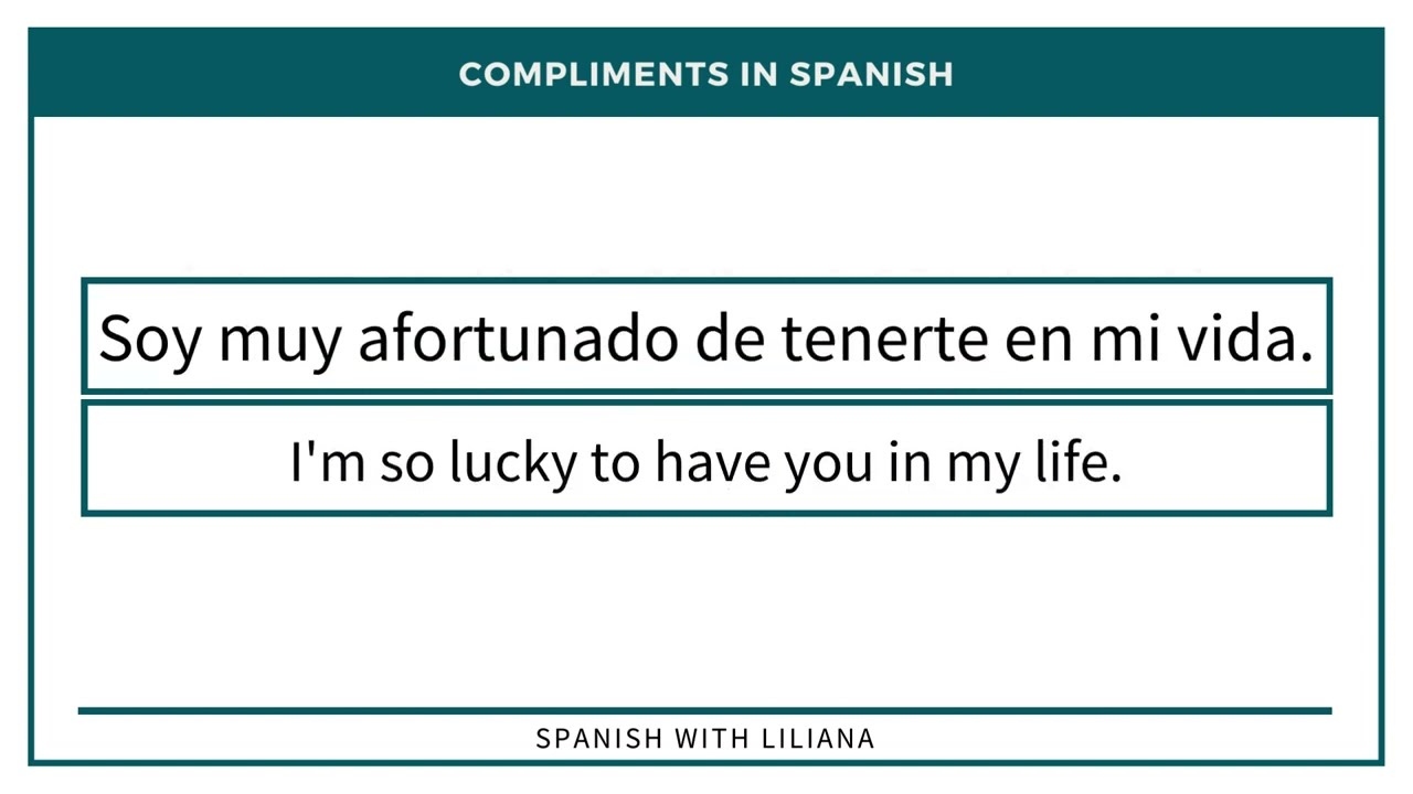 Spanish Compliments for Couples
