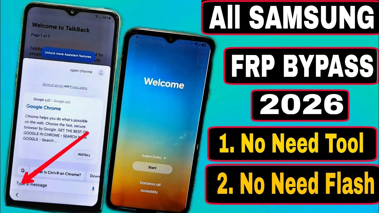 Samsung FRP Bypass All Models | Android 14/15/16 | New Security Patch | No PC | No Setting No Chrome