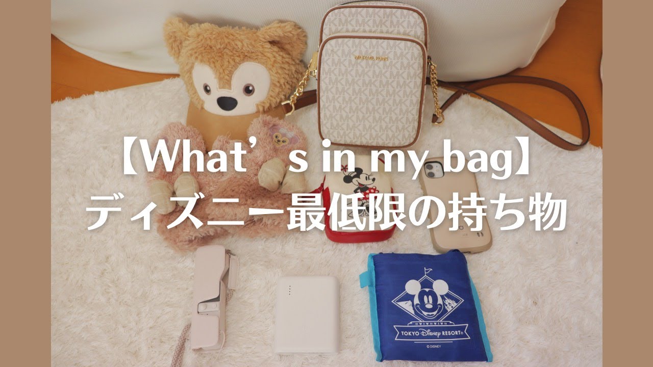 【What's in my bag?】ディズニー最低限の持ち物紹介\ミニマリスト/