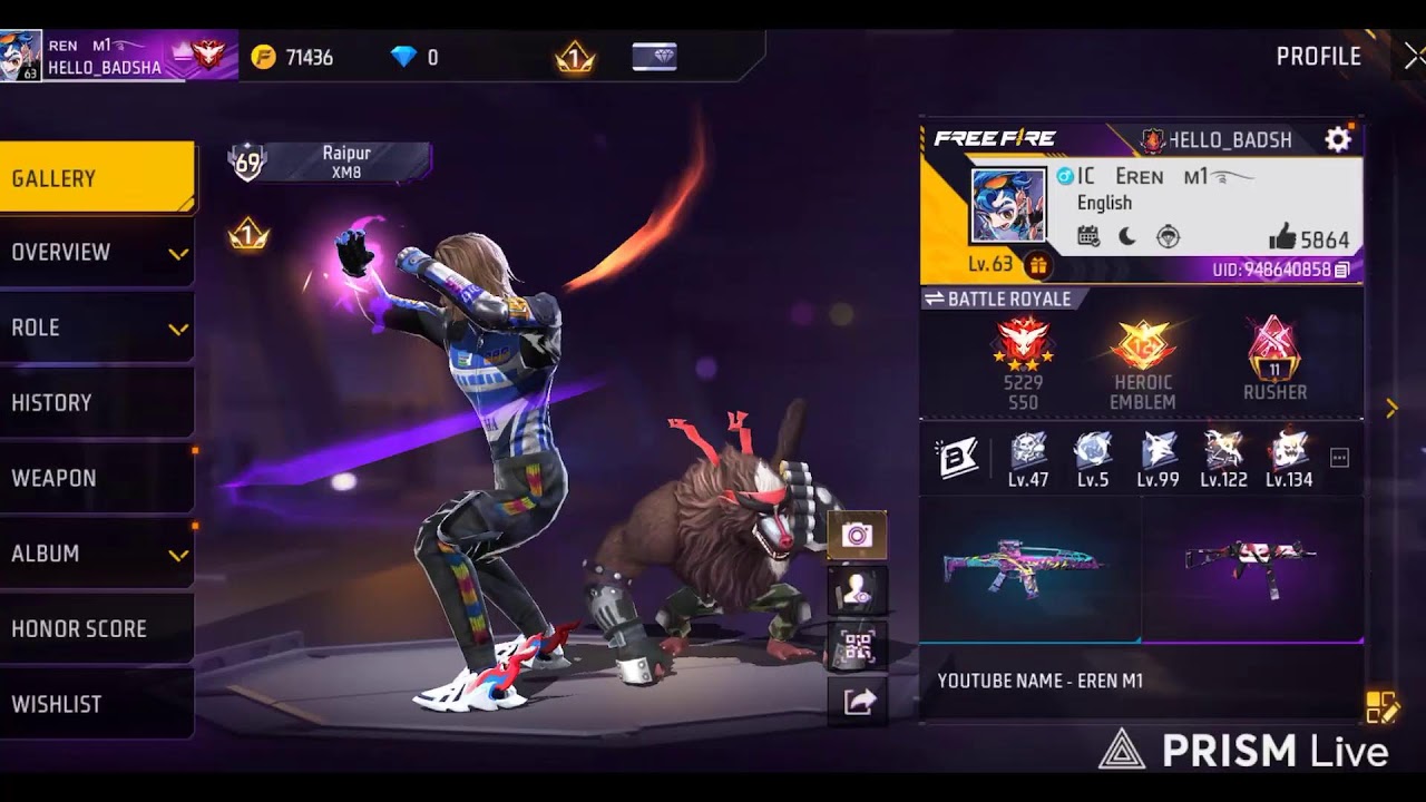 IPHONE STEMER PANEL TEST ! V Badge Lobby 💎 FF LIVE 🔴 Free Fire LIVE!#ff #freefire