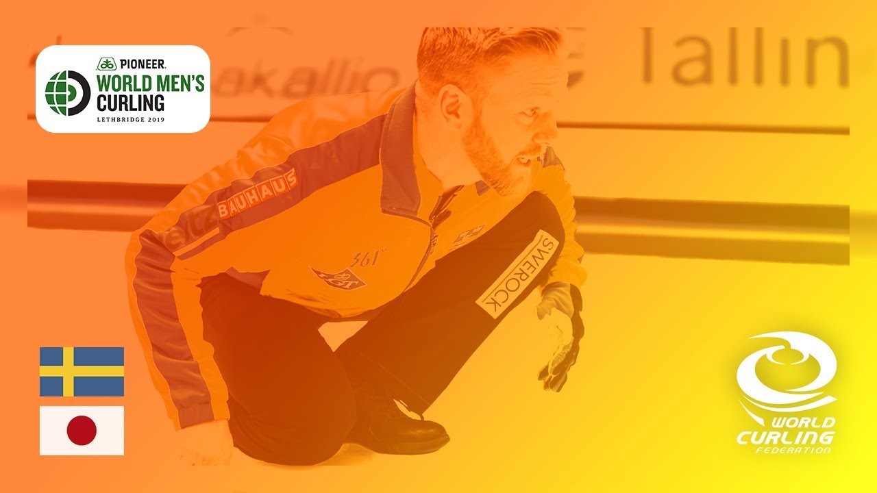 Sweden v Japan - round robin - Pioneer Hi-Bred World Men's Curling Championship 2019