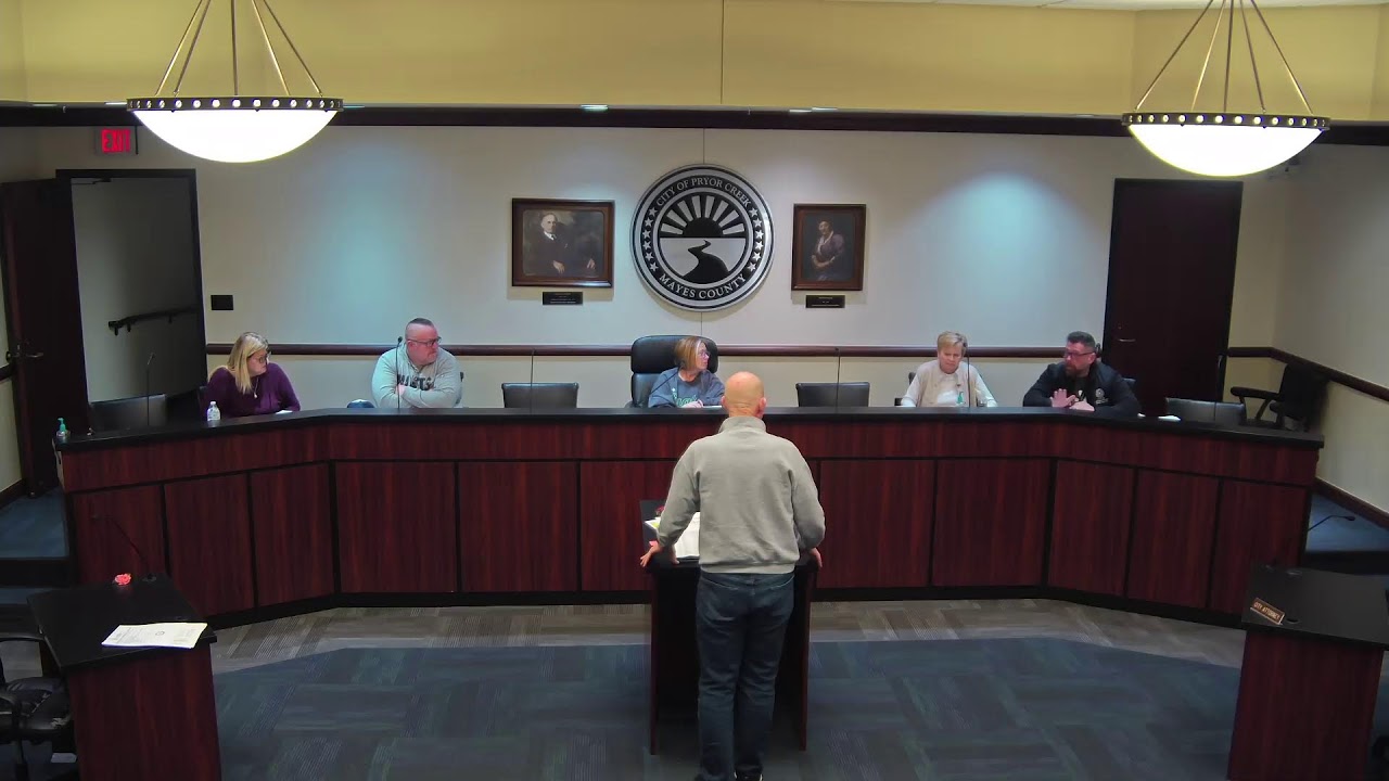 City of Pryor Creek - Recreation Center Board Meeting - January 15, 2026