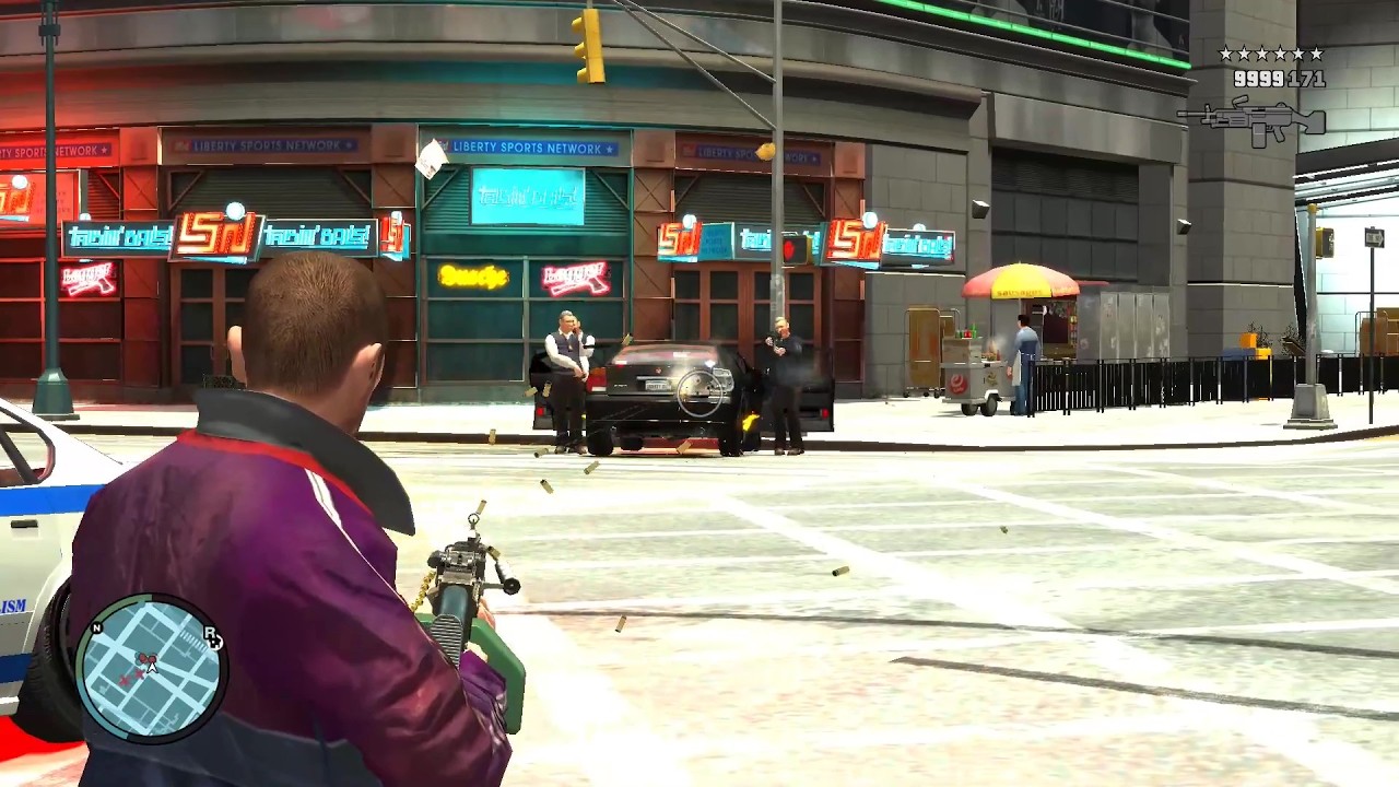 GTA 4 - NIKO -SHOOTOUT AT LIBERTY CITY & FIGHT WITH FIB + SIX STARS