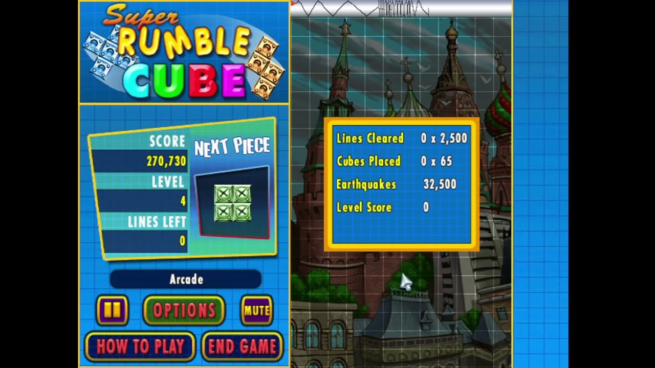 Super rumble cube - Arcade mode (level 1 - 10)