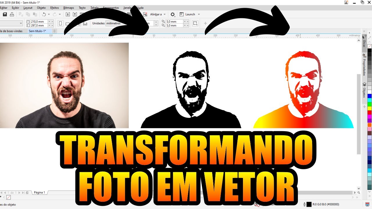 Como transformar uma foto em desenho vetorizado