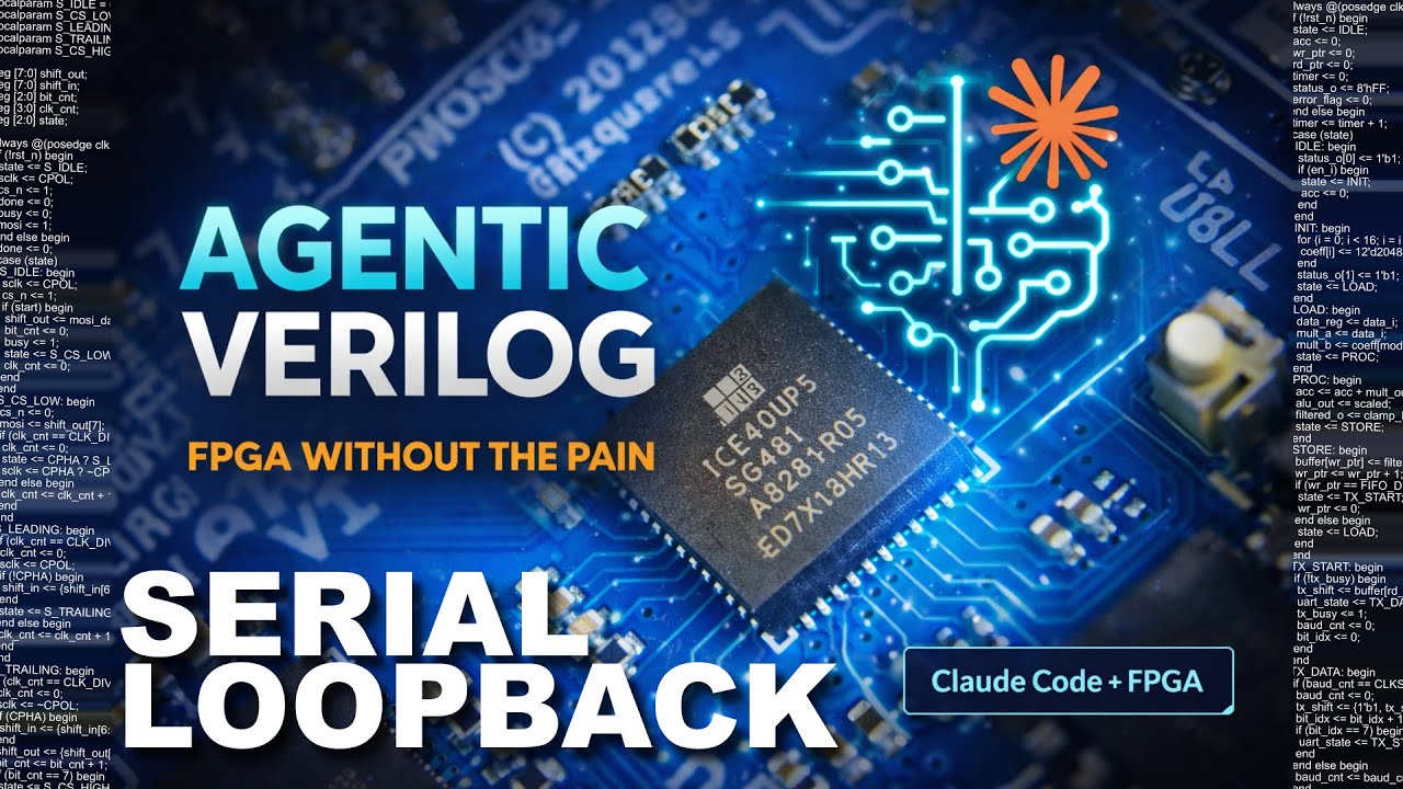 Интерактивное эхо-вызов UART с переключением режима Case на FPGA | Agentic Verilog #10