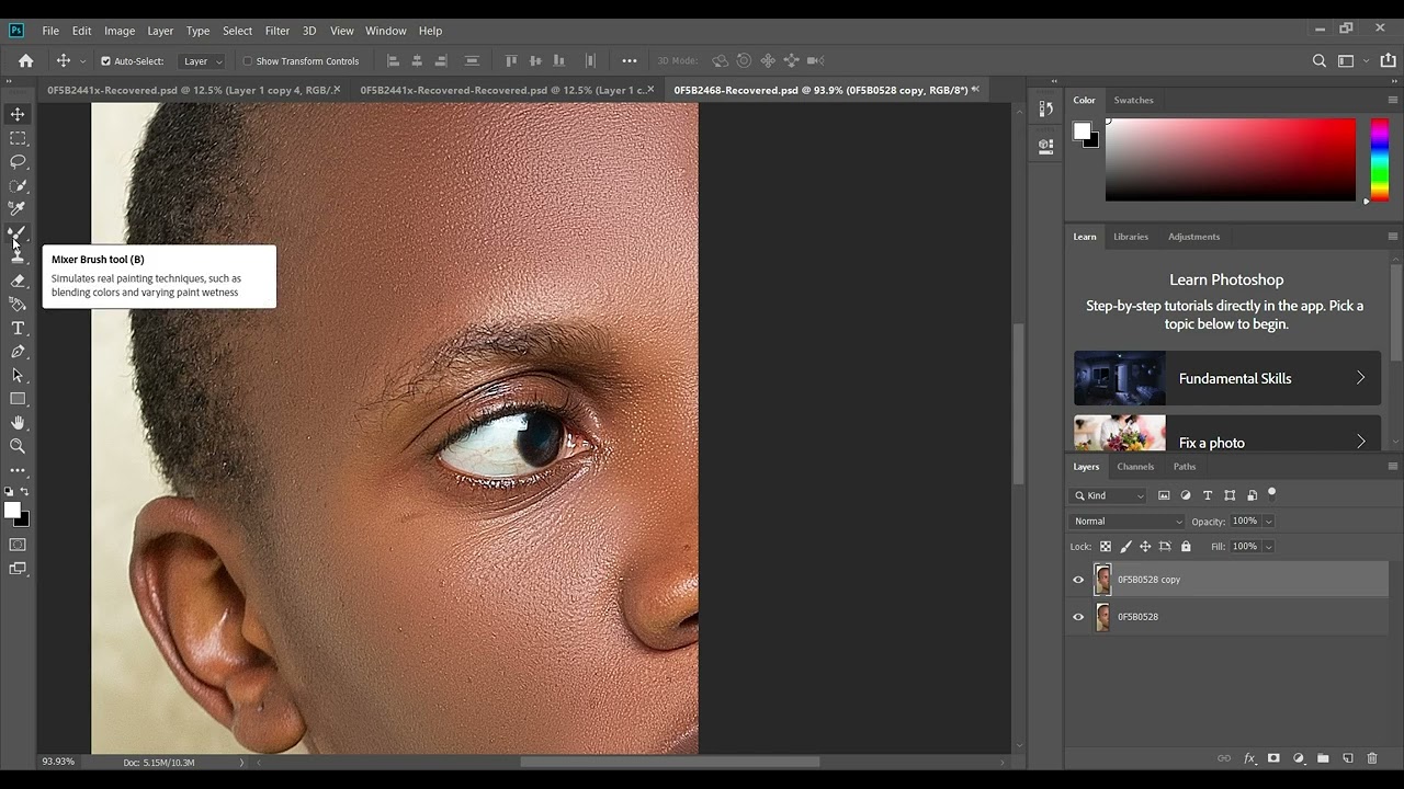 Ni gute wokwoza amaso Mukanya gato ukoresheje aplication ya adobe Photoshop #photoshoptutorial