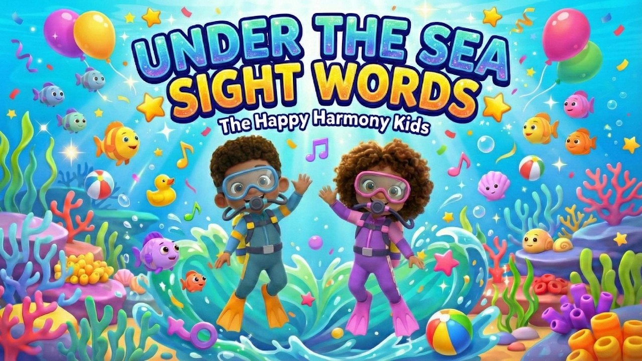 Under the Sea Sight Words 🐠| Learning for Toddlers #KidsSongs #Preschool #sightwords #learning #kids