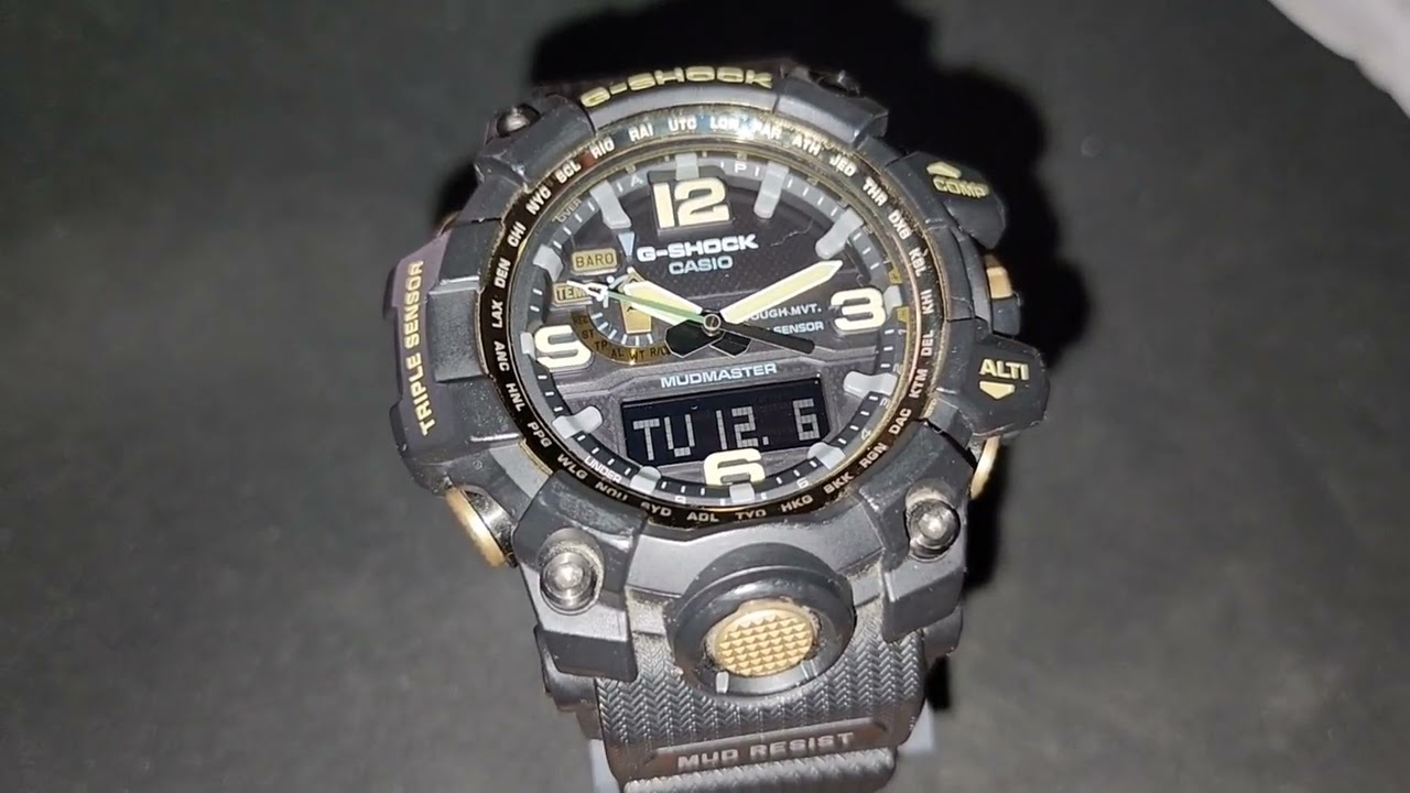 CASIO MUDMASTER GWG 1000 G SHOCK STICKY BUTTONS NOT WORKING PROBLEM EXPLANATION REPAIR SOLUTION