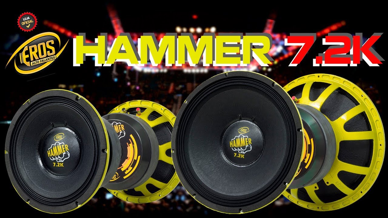 Vem tranquilo!!! Woofer Pancadão Eros Hammer 7.2K - [ Premier Shop ]