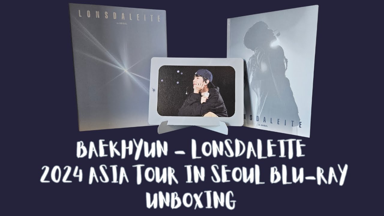 Unboxing Baekhyun 2024 Asia Tour LONSDALEITE in Seoul Blu-Ray || ASMR flip through