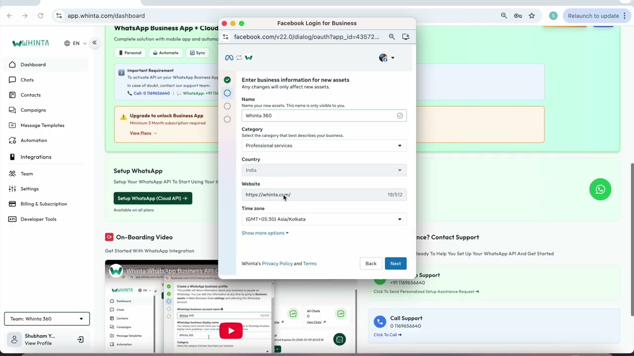 Create Whinta WhatsApp Business API in 5 Minutes | Step-by-Step Setup Guide