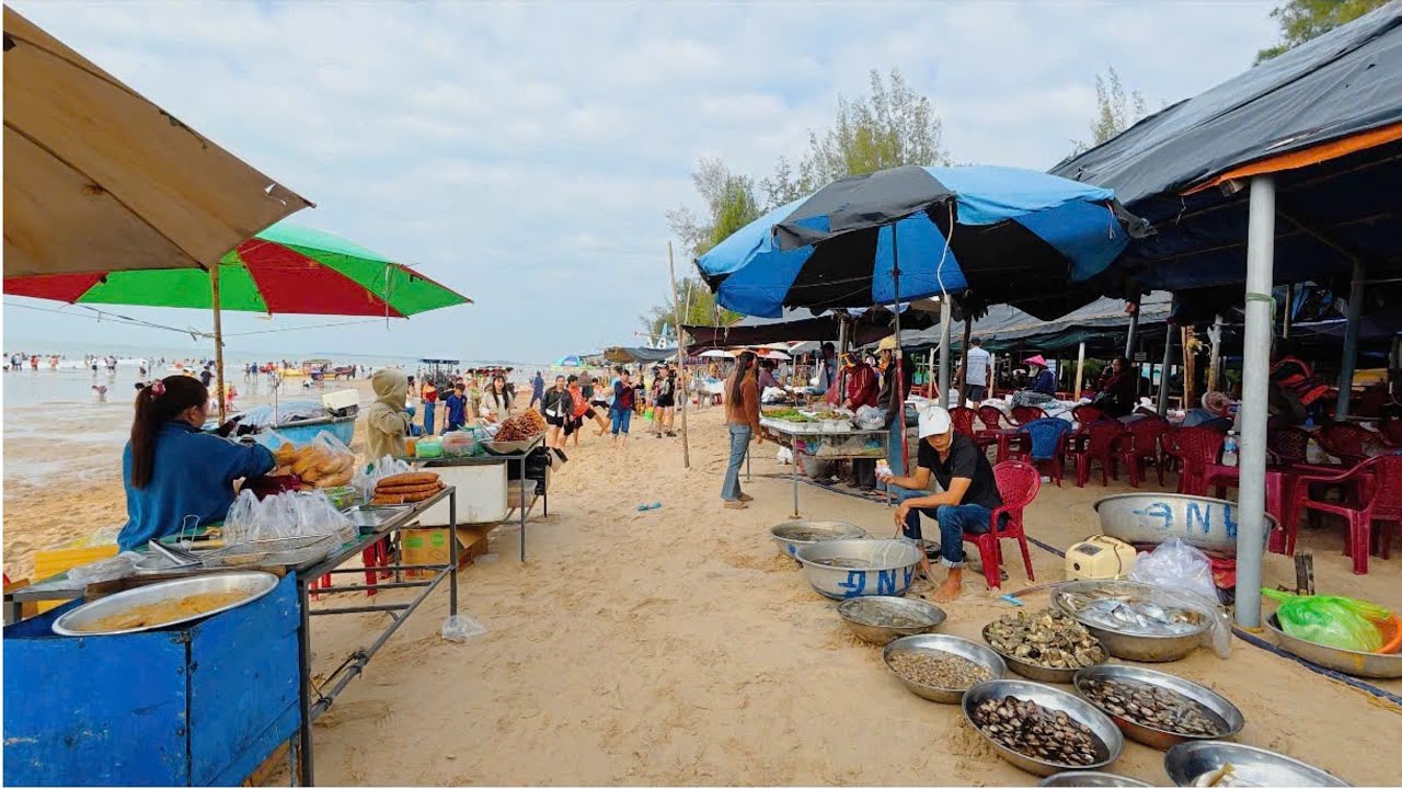 Fresh Seafood Market Right On The Beach Vietnam Coastal Life