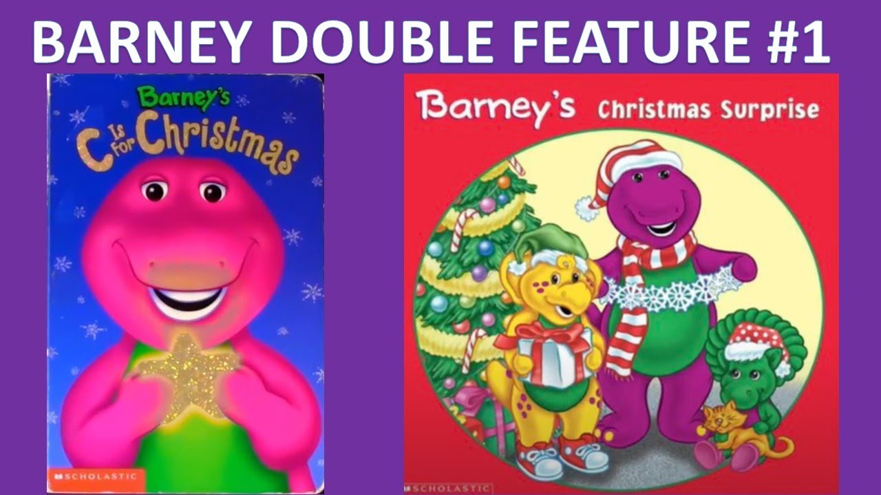BARNEY CHRISTMAS DOUBLE FEATURE #1  C IS FOR CHRISTMAS & BARNEY'S CHRISTMAS SURPRISE Read Aloud Book