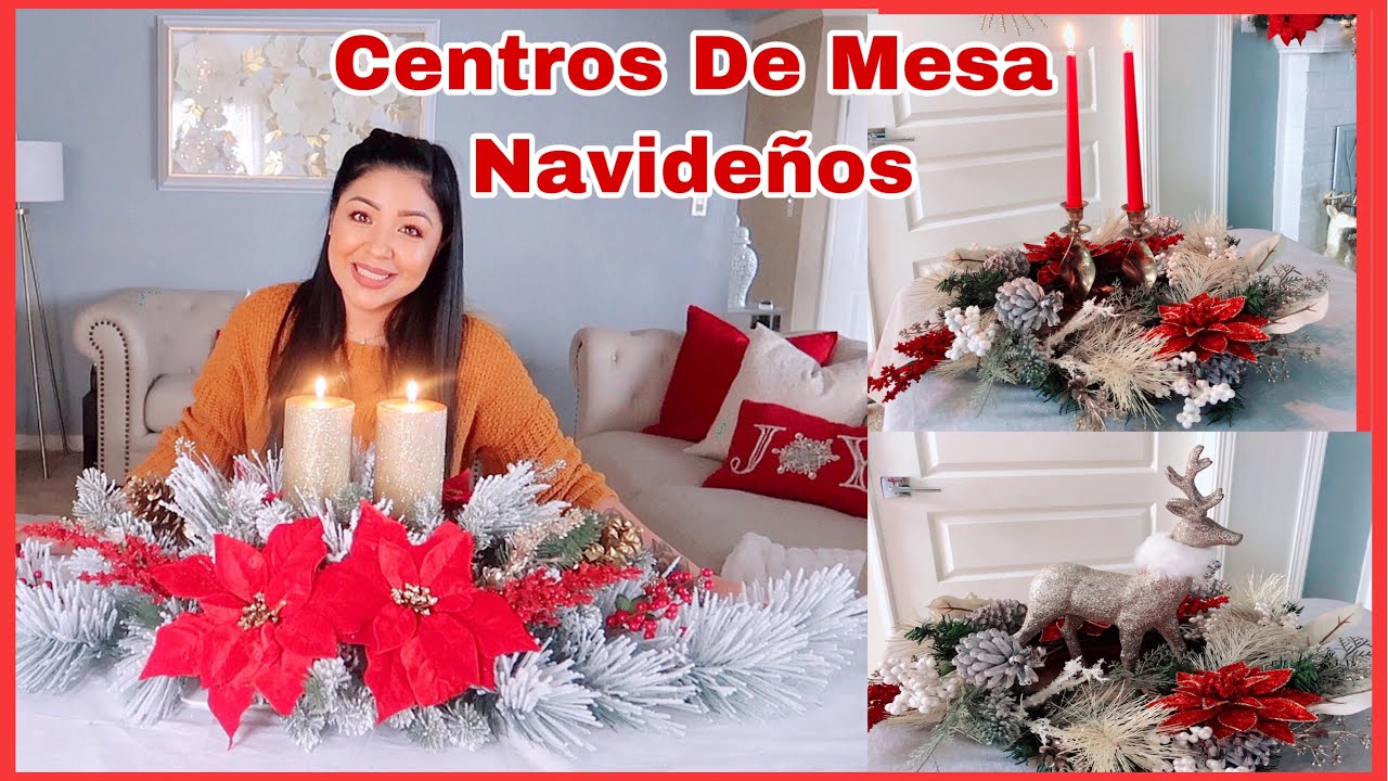 Centros De Mesa Navideños Con Poco Dinero/ Diy Decoraciónes Navideñas 2019