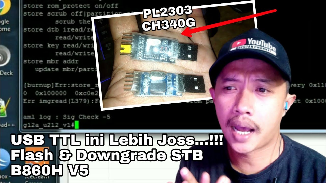 USB TTL PL2303 CH340G Lebih Joss‼️ Flash & Downgrade STB B860H V5 Brick No Signal