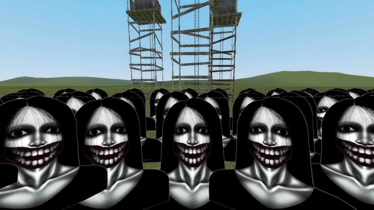 Kuchisake Onna Vs Towers In Garry's Mod!!