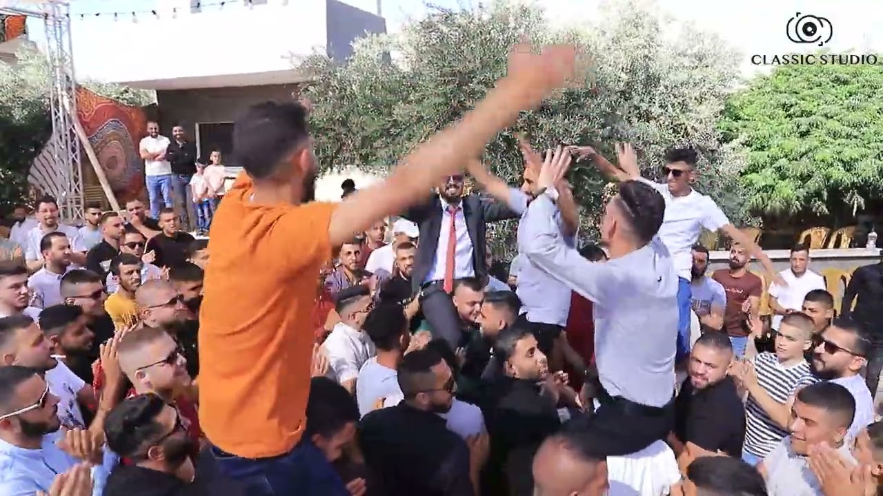 استقبال نار للعريس محمد حنني مع الفنان صالح رباع
