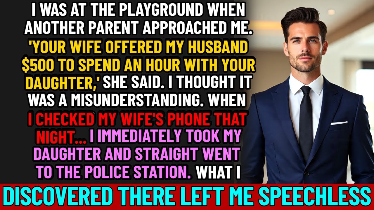 My wife offered a stranger $500 to spend time with my daughter…
