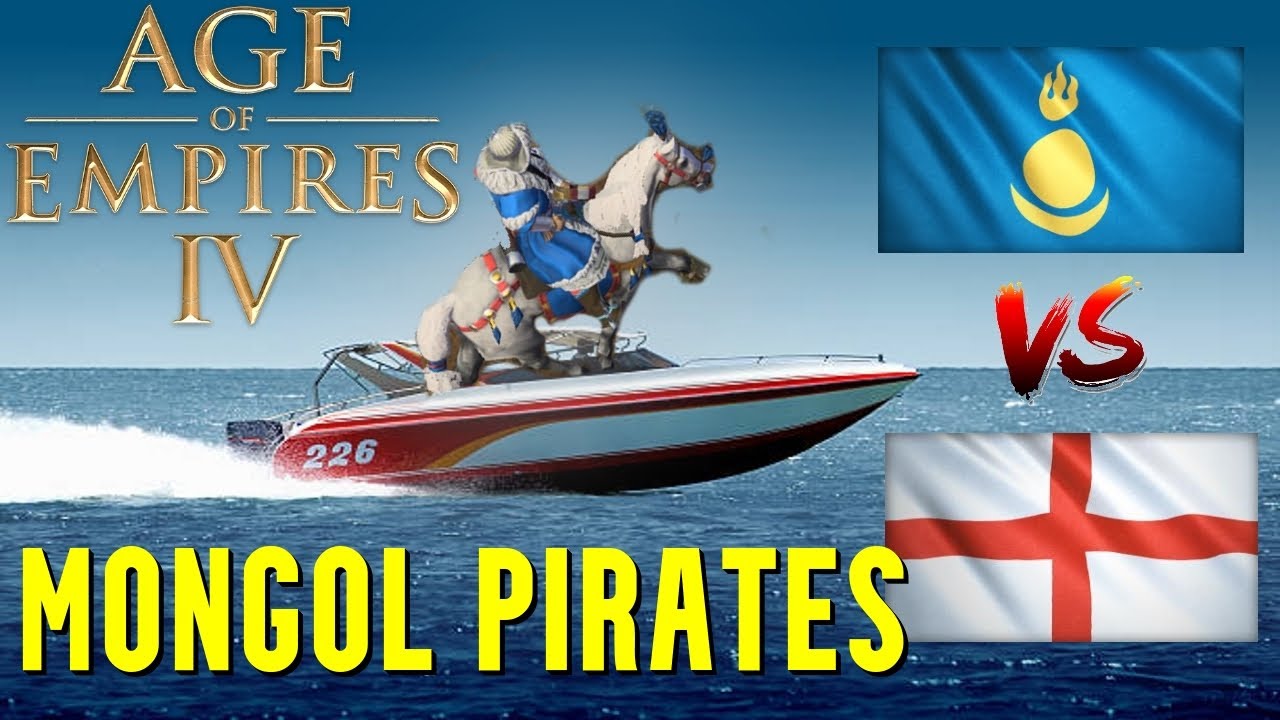 Are The Mongols A Hidden Naval Threat? MONGOL PIRACY | Mongols vs English - Age of Empires 4