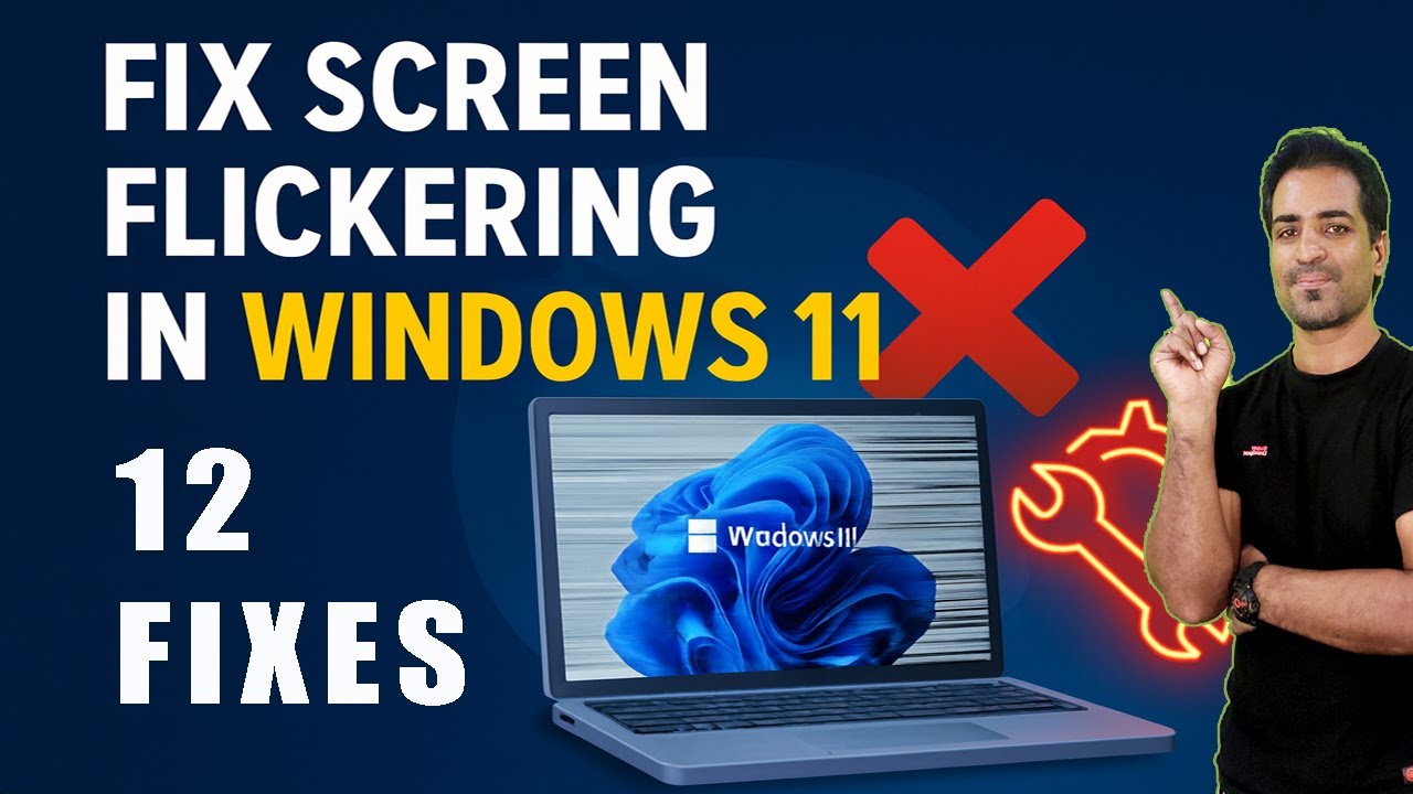 Быстро устраните мерцание экрана Windows! (100% рабочее решение) | Исправление сбоев дисплея ноут...