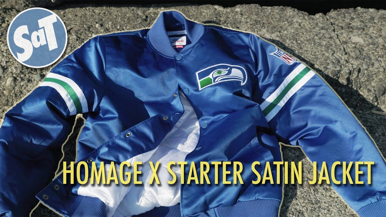 ОБЗОР | Атласная куртка Homage X Starter Heavyweight Seahawks | Совершенство старой школы NFL