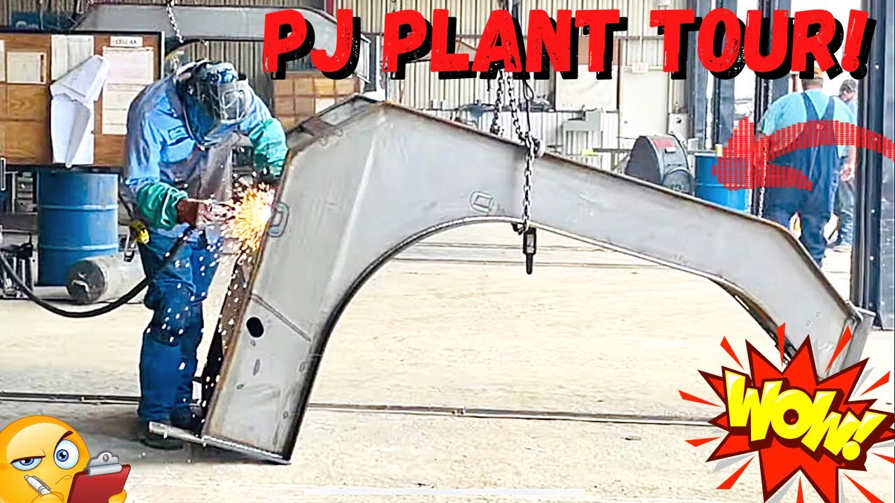 This is How PJ Trailers Are Built | Behind The Scenes Tour of the LARGEST PJ Plant!! New Look 😮