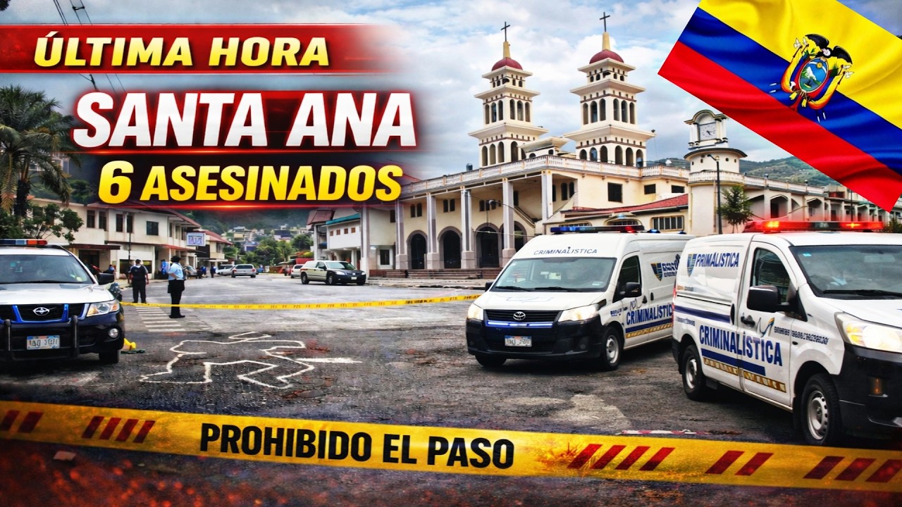 🚨 ÚLTIMA HORA: Ataque Armado en Santa Ana Dejó 6 Muertos en Manabí