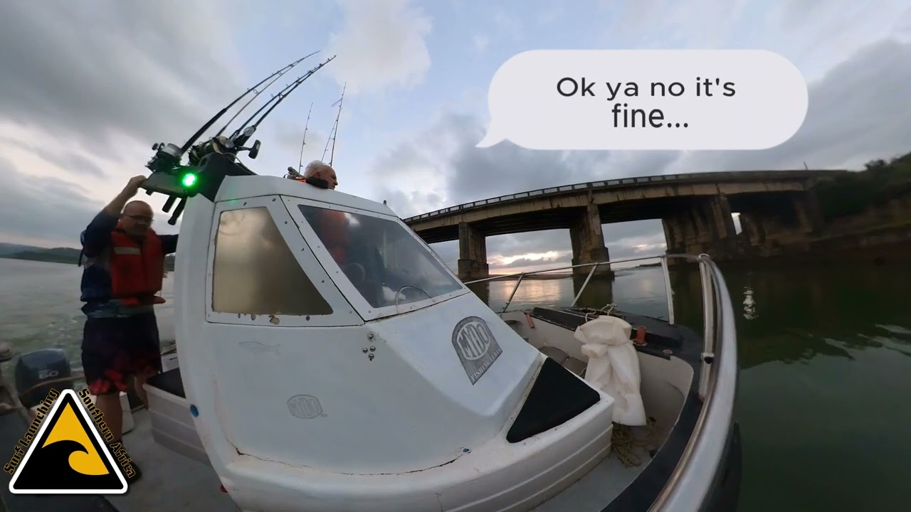 Radical River Mouth Surf Launch in Port Shepstone #Umzimkulu #River #Niteshift