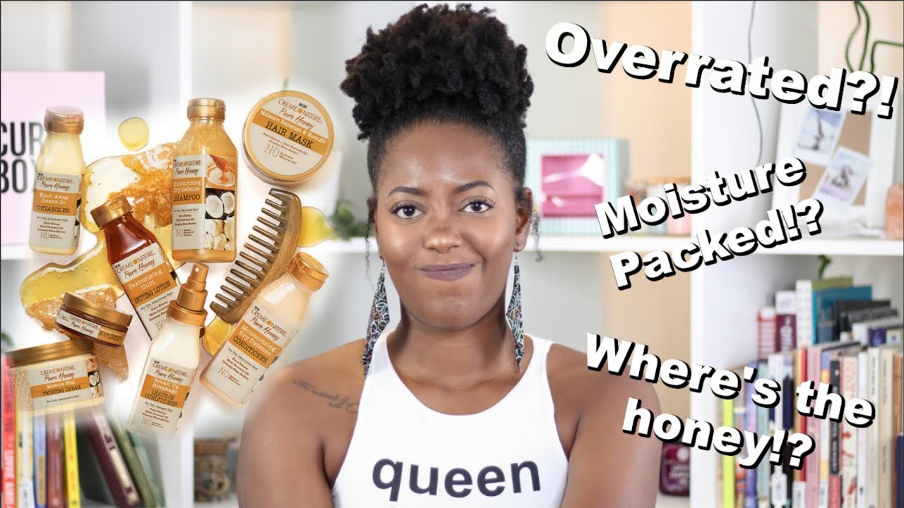 OVERRATED!? CREME OF NATURE PURE HONEY LINE ON 4C HAIR (kandidkinks)