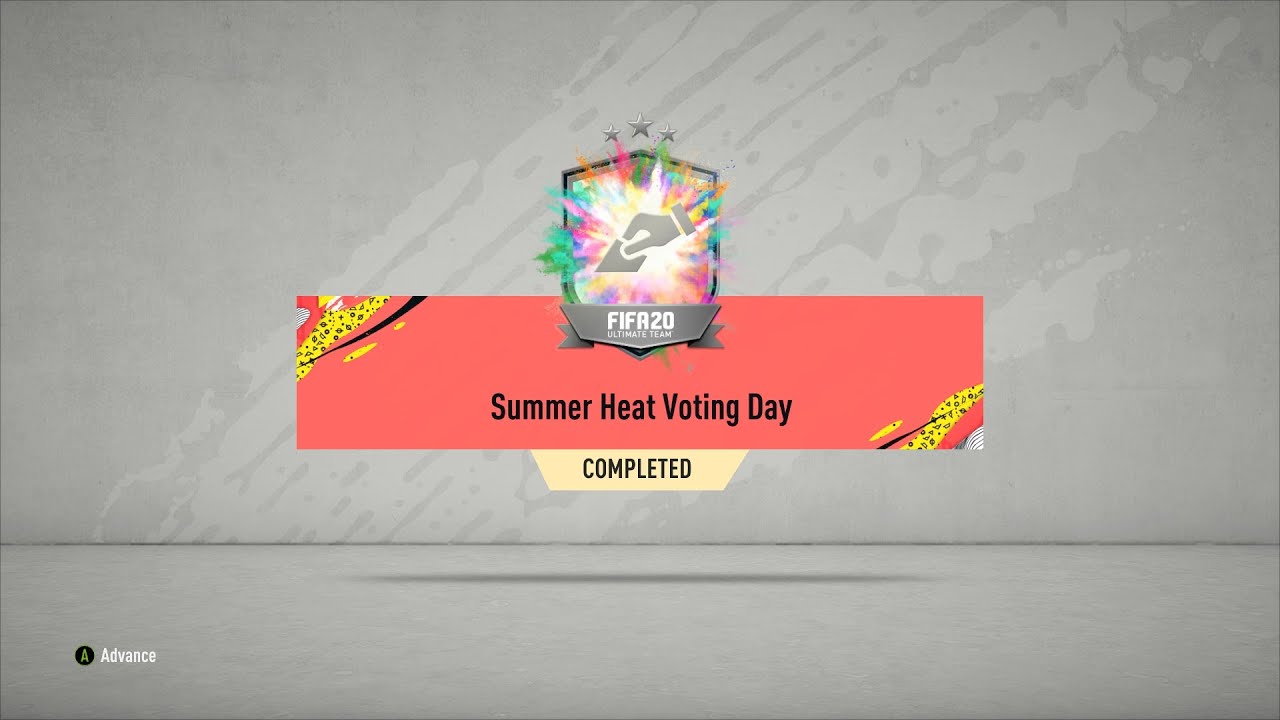 SUMMER HEAT VOTING DAY SBC COMPLETED - SUMMER HEAT - FIFA 20 ULTIMATE TEAM