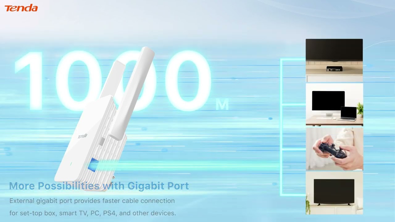 Tenda A23 Dual Band Wi-Fi 6 Range Extender