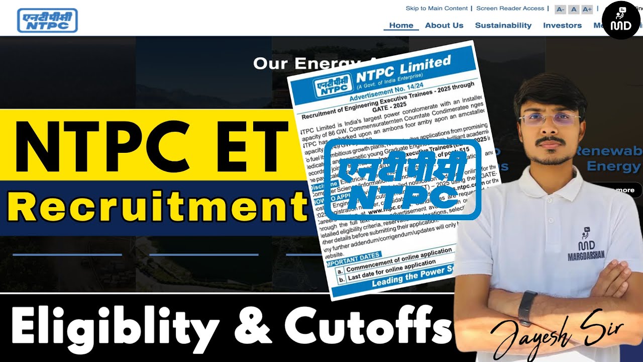 NTPC ET Recruitment 2026 Out | Eligibility, Cutoff & Salary Explained