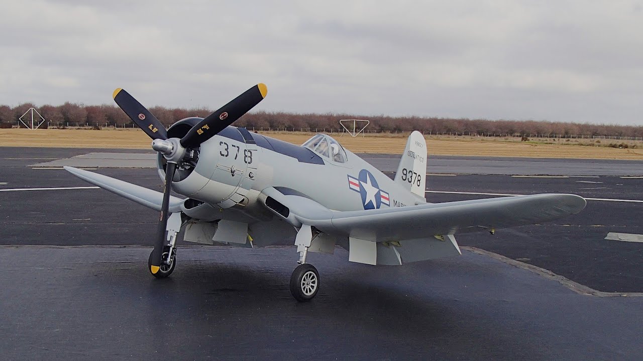 TOP RC F4U CORSAIR CARRIER STYLE FLIGHT DEMO WITH BRENT HECHT!