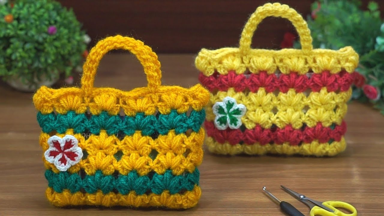 Fantastic!!💗 Crochet Small bag || Cute & Compact #easy #crochet #diy 