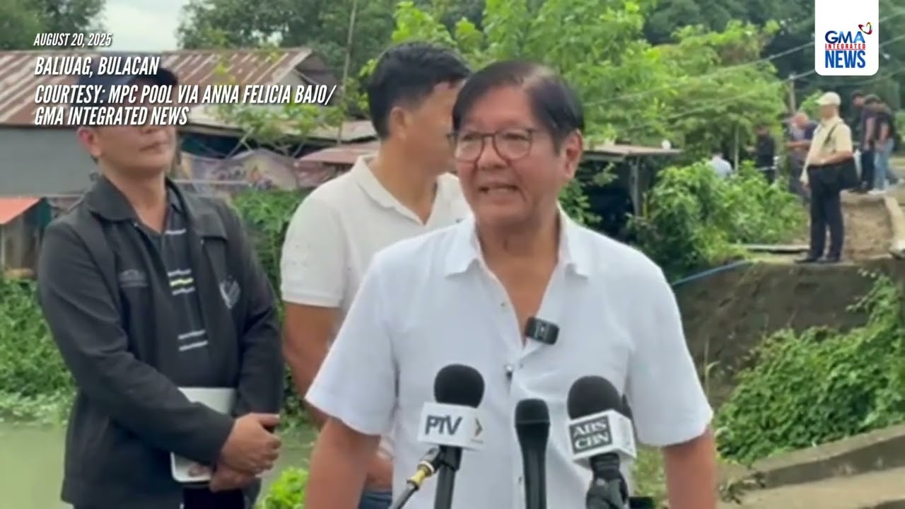 Isang flood-control project sa bulacan, ‘ghost project’ umano, ayon kay PBBM | GMA Integrated News