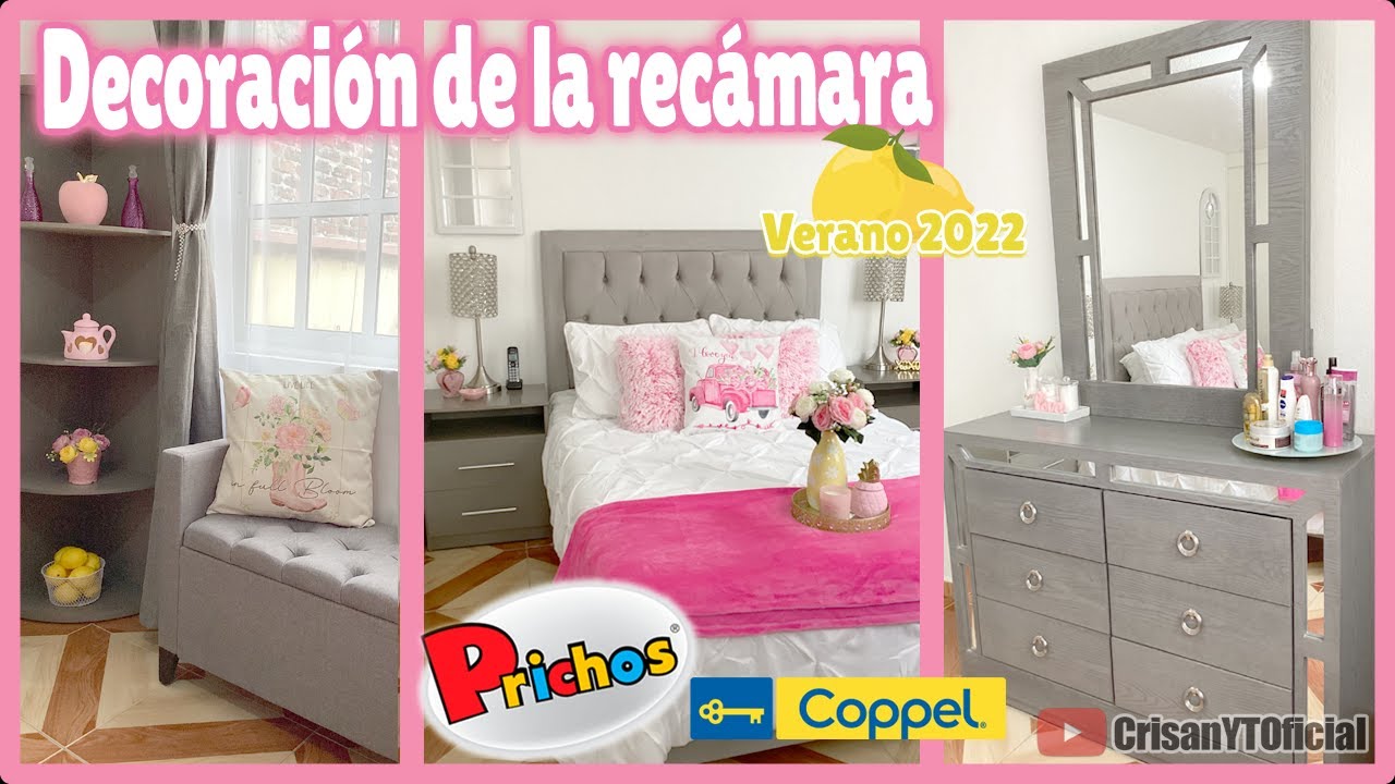 🌷DECORACIÓN de la RECÁMARA con PRICHOS y COPPEL para VERANO 2022 | Crisan Oficial