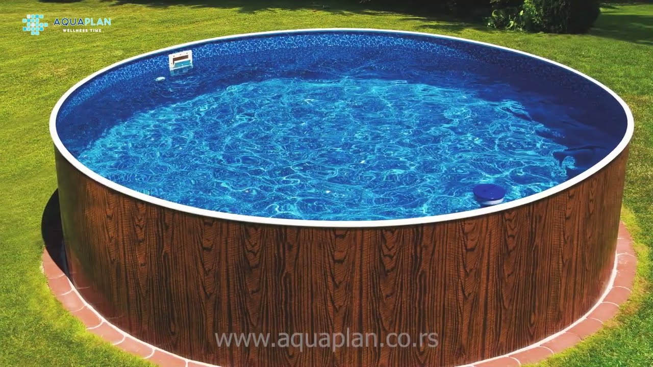 Montaža okruglog Azuro bazena 4,6m - Aquaplan