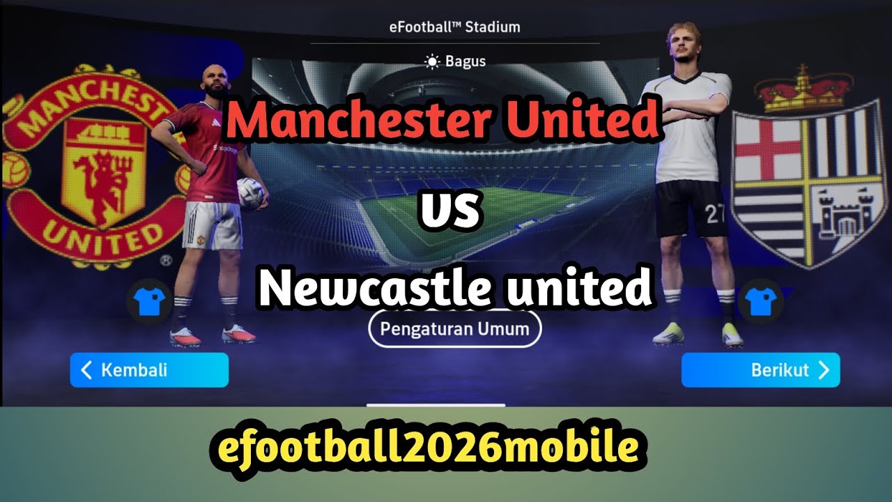 Newcastle United vs Manchester United‼️match simulation ↔️ efootball2026mobile ♨️✅ @play_efootball 