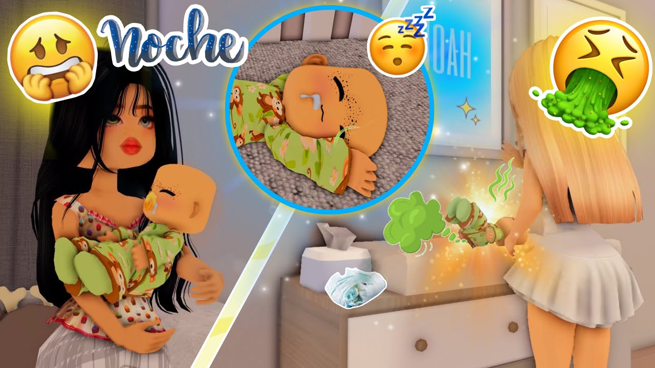 Felipa: Rutina De NOCHE Caótica con Noah! 🌙😴 Melany se 🤮 | Historias de Roblox | MinaYazz
