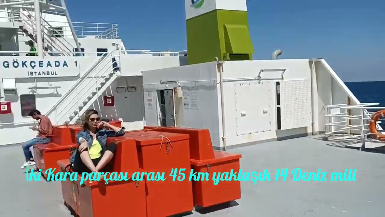 G&ouml;k&ccedil;eada Kabatepe feribotundaki seyirimiz 🧿🙏☺️