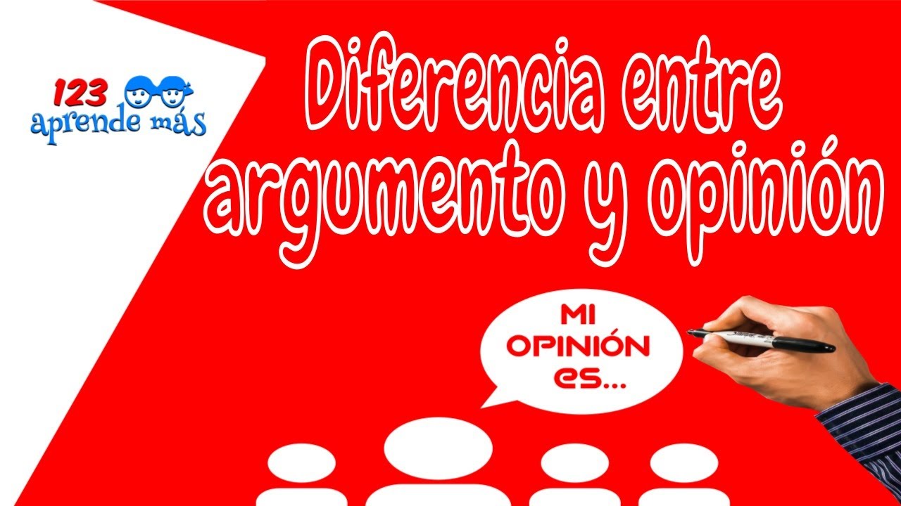 Diferencia entre argumento y opinión  #argumento #opinión